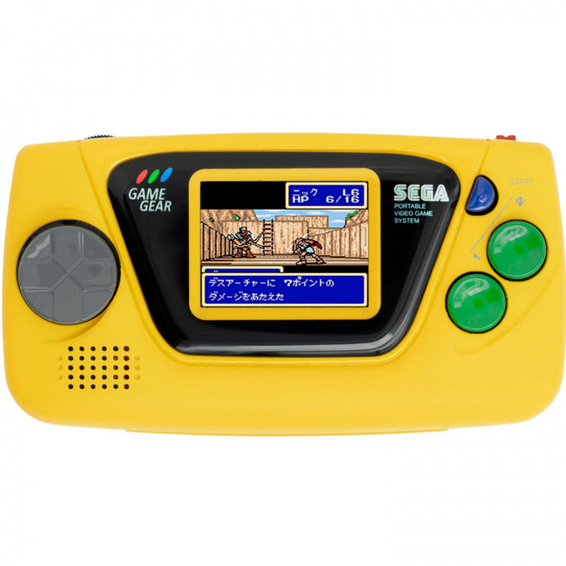 SEGA GAME GEAR micro - 黃 遊戲主機連遊戲套裝