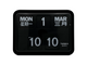 TWEMCO Battery Quartz Perpetual Flip Calendar Wall Clock BQ-17 Biligual ver.