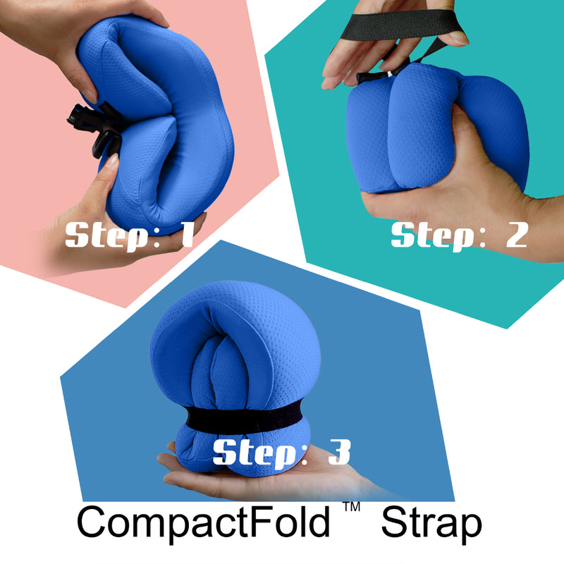 SMARTRIP EASYNAP 便攜免充氣記憶海綿旅行頸枕 連收納袋 (CoolPass清爽布料)