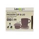 Lexngo 咖啡渣矽膠摺疊咖啡杯連碟