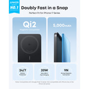 Anker Nano MagGo Qi2 5000mAh 15W 移動電源