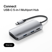 BELKIN 貝爾金 USB-C 5 合 1 多連接埠轉接器/集線器