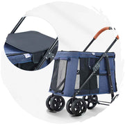 BELLO Fashionable Foldable Dog Stroller (Load Weight: 30kg)