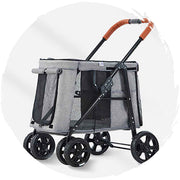BELLO Fashionable Foldable Dog Stroller (Load Weight: 30kg)