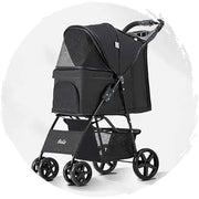 BELLO Classic Four-Wheel Foldable Dog Stroller (Load Weight:15kg)