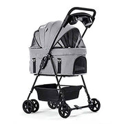 BELLO Car Basket Split Type Four-Wheel Universal Foldable Dog Trolley Large Version (Load Weight: 17kg)