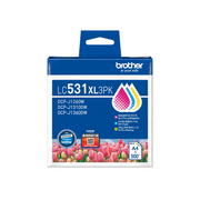 BROTHER 兄弟 LC531XL3PK 高容量彩色墨盒 優惠裝