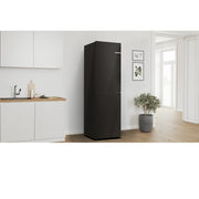 BOSCH KGN27NBDAG,NoFrost fridge-freezer with freezer at bottom (Black) Fridge
