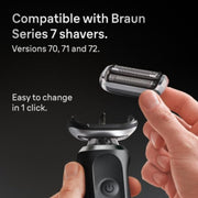 BRAUN 百靈 Braun 74S 銀色刀頭網膜組合