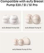 eufy Eufy 穿戴式吸乳器 E20/S1 Pro 原廠儲乳罐（2 件裝）