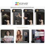 EZVIZ DL20FVS PLUS AI人臉辨識和掌紋智慧手柄門鎖