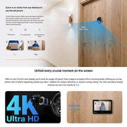 EZVIZ EP4 4K Fully Wireless AI Doorbell Camera + Doorbell