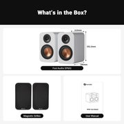 Fosi Audio SP601 Bookshelf Passive Speakers