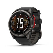Garmin Fenix 8 51mm MicroLED Sapphire Carbon Gray DLC Titanium with Black Silicone 智能手錶