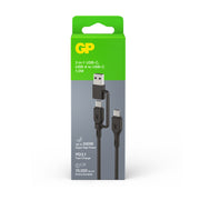 GP 超霸 1.5米2合1 USB-C / USB-A至USB-C 240W 數據傳輸充電線 接線