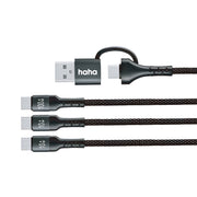 haha TRAVEL 100W 2in3快速充電數據線