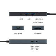 HYPER HD4102BKGL 8 Port USB-C Mobile Dock
