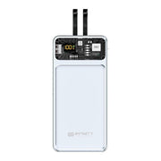 Infinity TN12 12000mAh Transparent Power Bank With Dual Built-in Cable