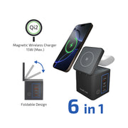 inno3C i-105WS 105W Qi2 + GaN 6-in-1Wireless Fast Charging Dock