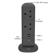 inno3C i-35PT-11 Safety Vertical Power Strip - PD 35W  2A2C  11-Way  2M