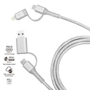 inno3C i-4LA-12 4 in 1 Lightning/Type-C to USB/Type-C Cable