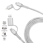 inno3C i-4LA-20 4 in 1 Lightning/Type-C to USB/Type-C Cable 2M