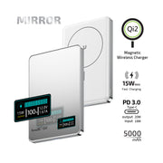 inno3C i-5M2 Qi2 Mirror Ultra Slim Magnetic Wireless Power Bank 5000mAh