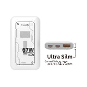 inno3C i-67DT Ultra Slim 67W 3-Ports GaN Travel Fast Charger