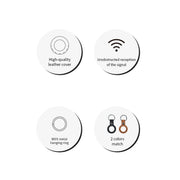 inno3C 創品 i-AT2B AirTag 皮革保護套裝 (黑色 & 棕色)