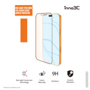 inno3C 創品 iPhone 17 / 17 Pro  紅光護眼全覆蓋玻璃螢幕保護貼