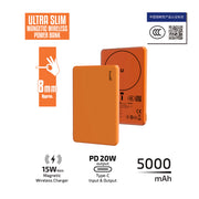 inno3C 創品 [CCC QR Code][CCC 3C 認證] M6 超薄磁吸無線充移動電源 5000mAh  移動電源