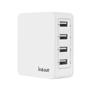 in & out io-UC4 4 USB 輸出連可轉換插頭旅行充電器