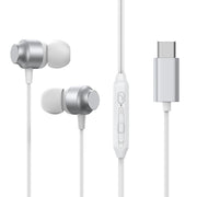Joyroom JR-EC06 TYPE-C Series In-Ear Metal Wired Earbuds - Silver