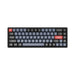 Keychron K6P-J2 K6 Pro Aluminum Wireless Custom Mechanical Keyboard - RGB, Hot Swappable (Blue Switch) - Black#000000
