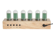 KARLSSON 枱鐘Cathode 玻璃管紅色LED橡木座