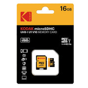 KODAK 柯達 Micro-SD 16GB UHS-I C10 U1 V10 記憶卡 附適配器
