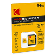KODAK Kodak micro-SD UHS-I U1 V10 A1 64GB