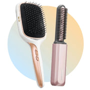 Koizumi 正負離子美髮梳及無線瀏海梳 (粉紅色) 美髮x造型 雙效套裝