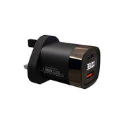 LOGITECH 羅技 Brisk Cube 即時充電速度 2USB 充電器