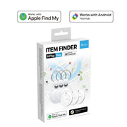 MiLi 全球定位物品離開追蹤器 蘋果及安卓適用 連皮套 3個裝