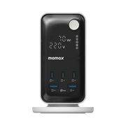 Momax 1-CHARGE Work Flow 6-Outlet Digital Display Power Tower with USB (70W)
