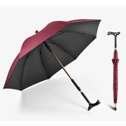 Meds Support Elderly Umbrella Walking Stick Umbrella Combination Height Adjustable