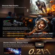 NexiGO Aurora Pro MKII 超短投4K鐳射投影機 投影機