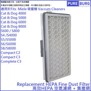 Pureburg Replacement HEPA Filter for Miele S4000/S5000/S6000/S8000/Compact C2 C3 Vacuum Cleaner