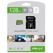 PNY Elite cls 10 UHS-1  microSDXC 128GB (with adaptor)