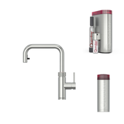 Quooker Flex Square 水龍頭連 PRO 3 (3 公升滾水箱) 及 CUBE水箱 (過濾凍水和有氣凍水)