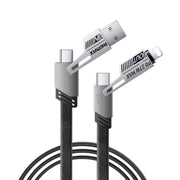 REMAX RC-C189 65W多功能數據編織線 A+C-C+L 1M