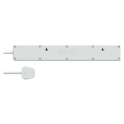 SCHNEIDER EASY系列 13A 六位電源插座連總開關及LED指示燈 (連2.5米線) 電源拖板
