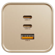 SCHNEIDER 65W GaN 2C+1A USB Quick Charge Adaptor