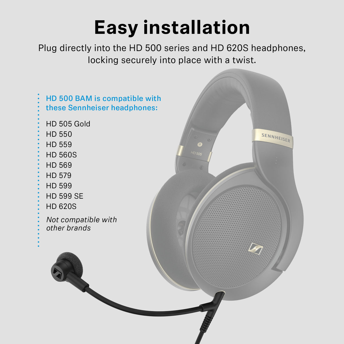 SENNHEISER 森海塞爾 HD 500 BAM 懸臂咪高峰 | 科技潮物 | ElecBoy電器幫